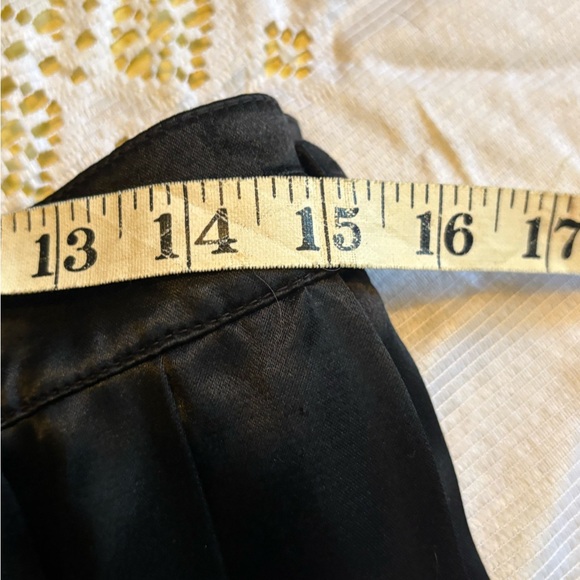 Vintage Black Pleated Maxi Skirt - Picture 7 of 8